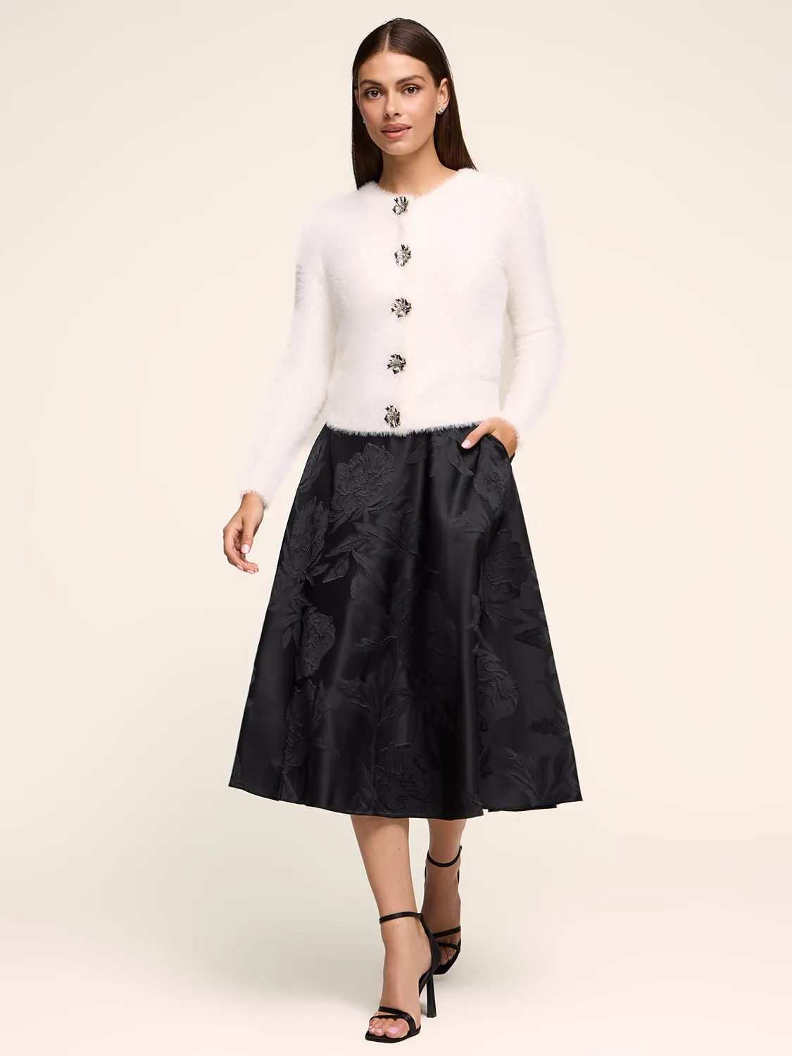 Fuzzy Cardigan sold by Suzy Shier product image thumbnail 2