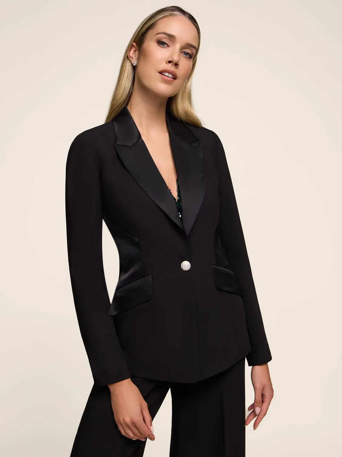 Tuxedo Blazer sold by Suzy Shier product image thumbnail 3