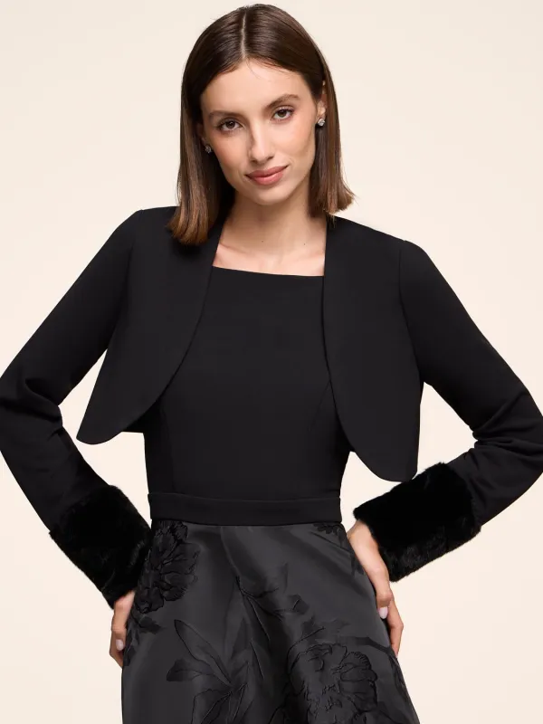 Bolero With Faux-Fur Cuffs sold by Suzy Shier