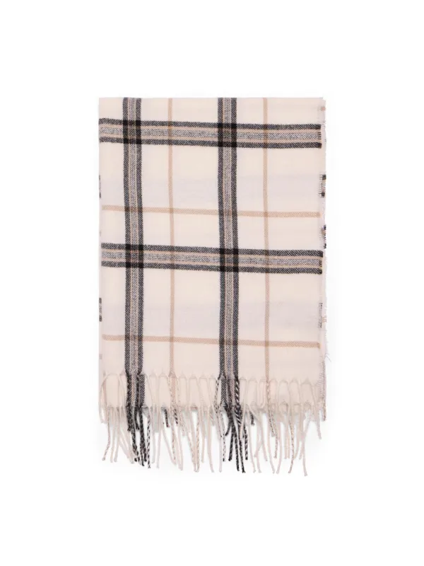 Soft Brushed Checked Scarf sold by Suzy Shier
