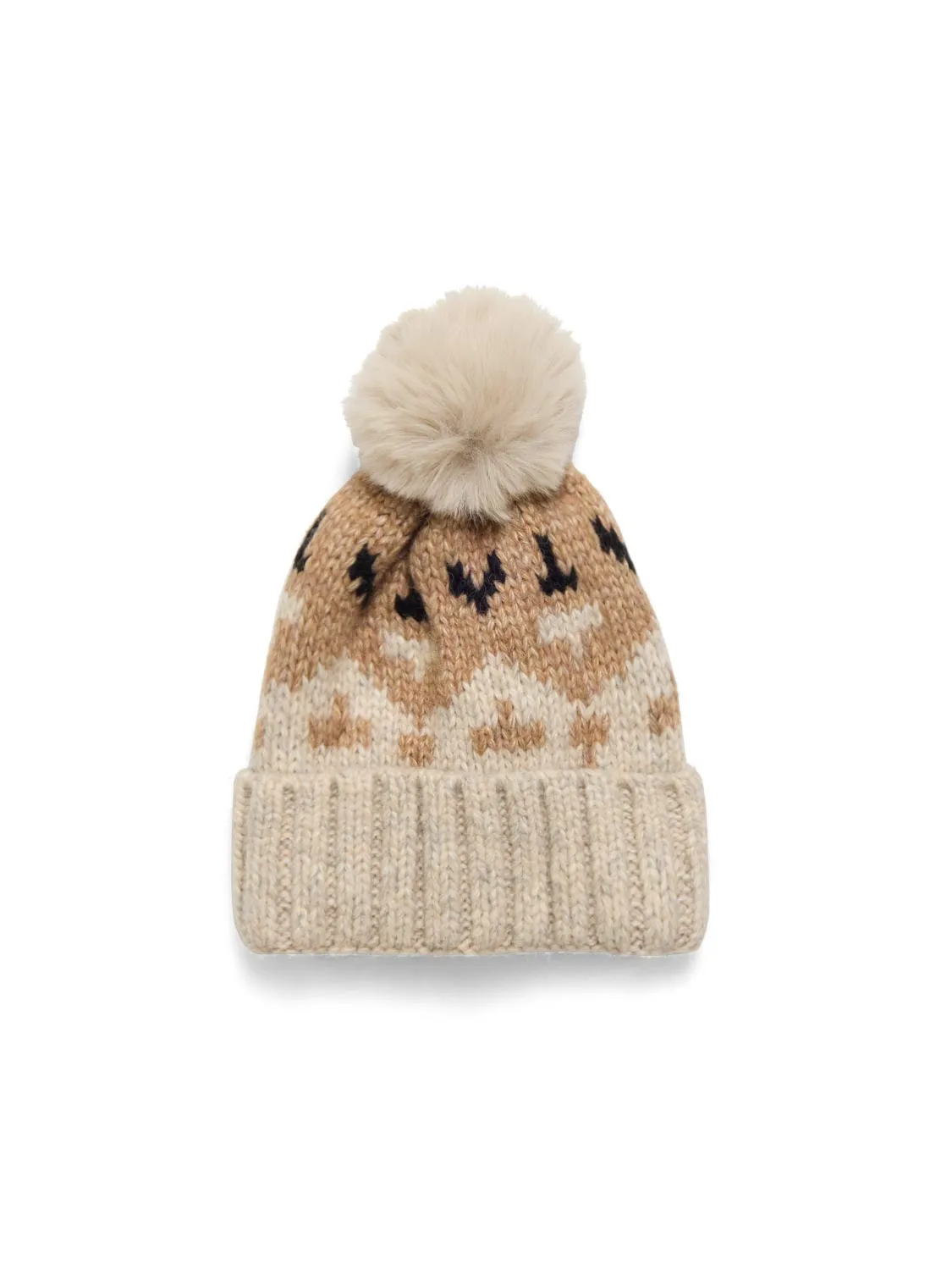 Jacquard Hat With Pom Pom sold by Suzy Shier product image thumbnail 2