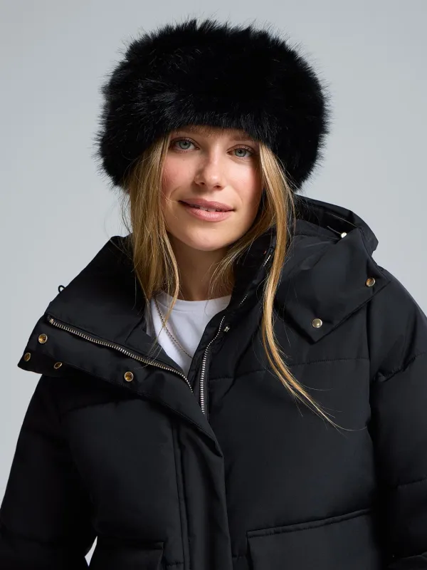 Faux Fur Headband sold by Suzy Shier