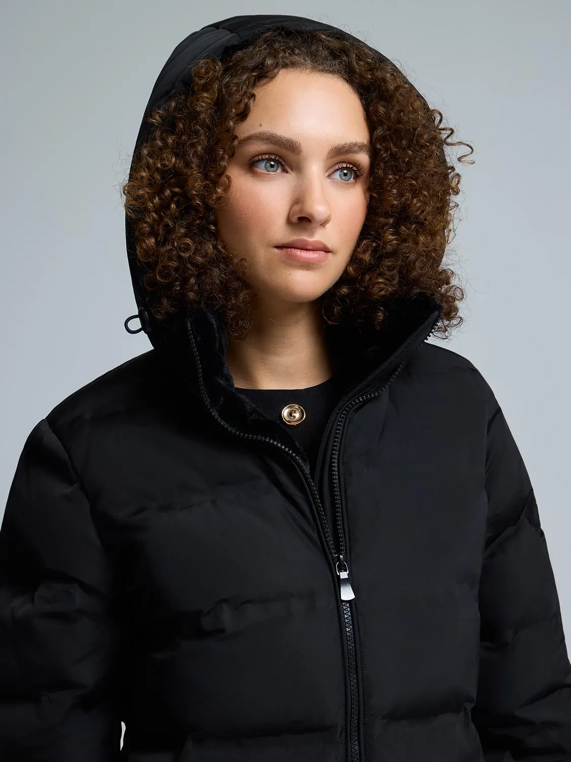 Short Puffer Jacket sold by Suzy Shier product image thumbnail 3
