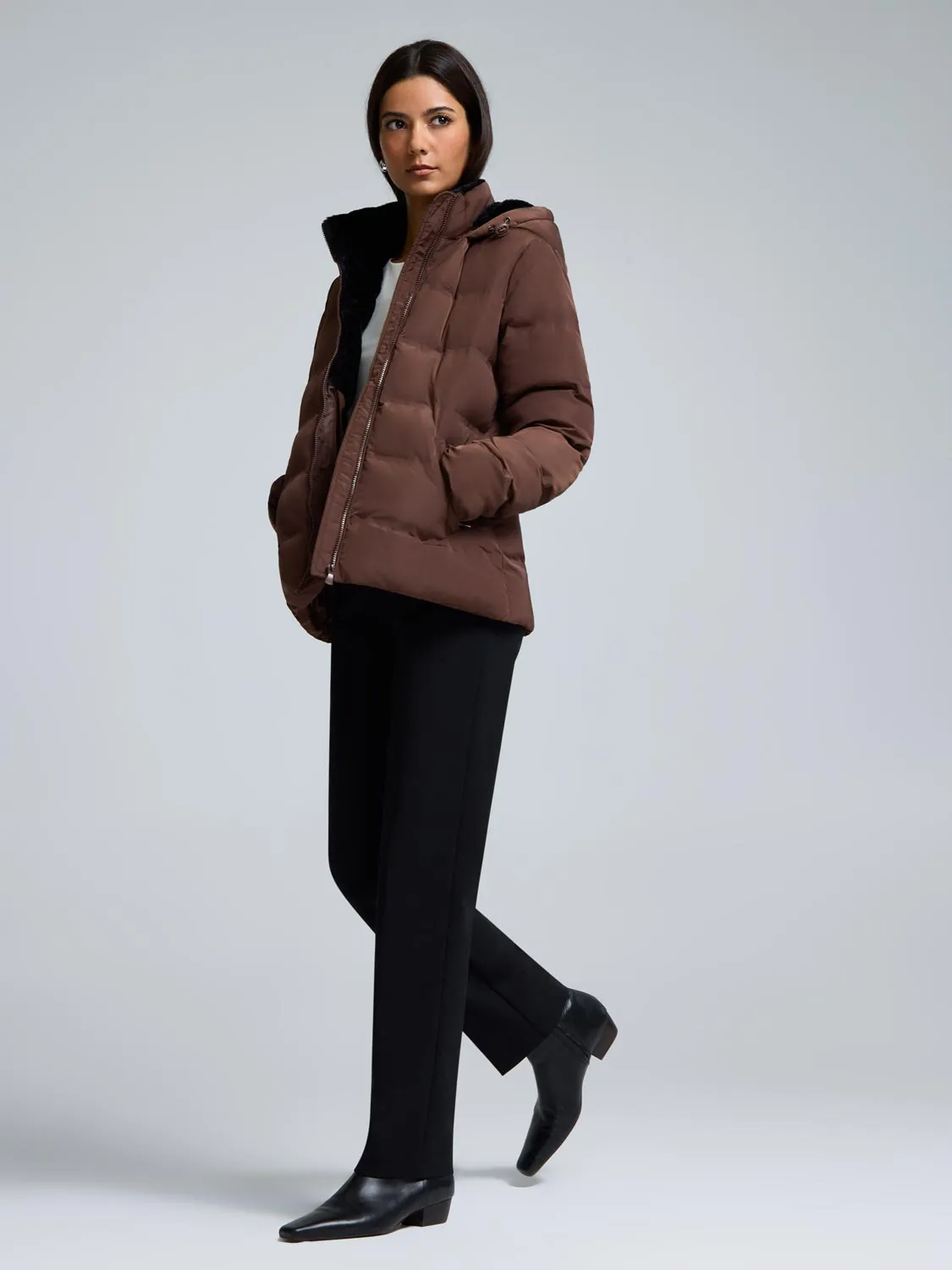 Short Puffer Jacket sold by Suzy Shier product image thumbnail 5