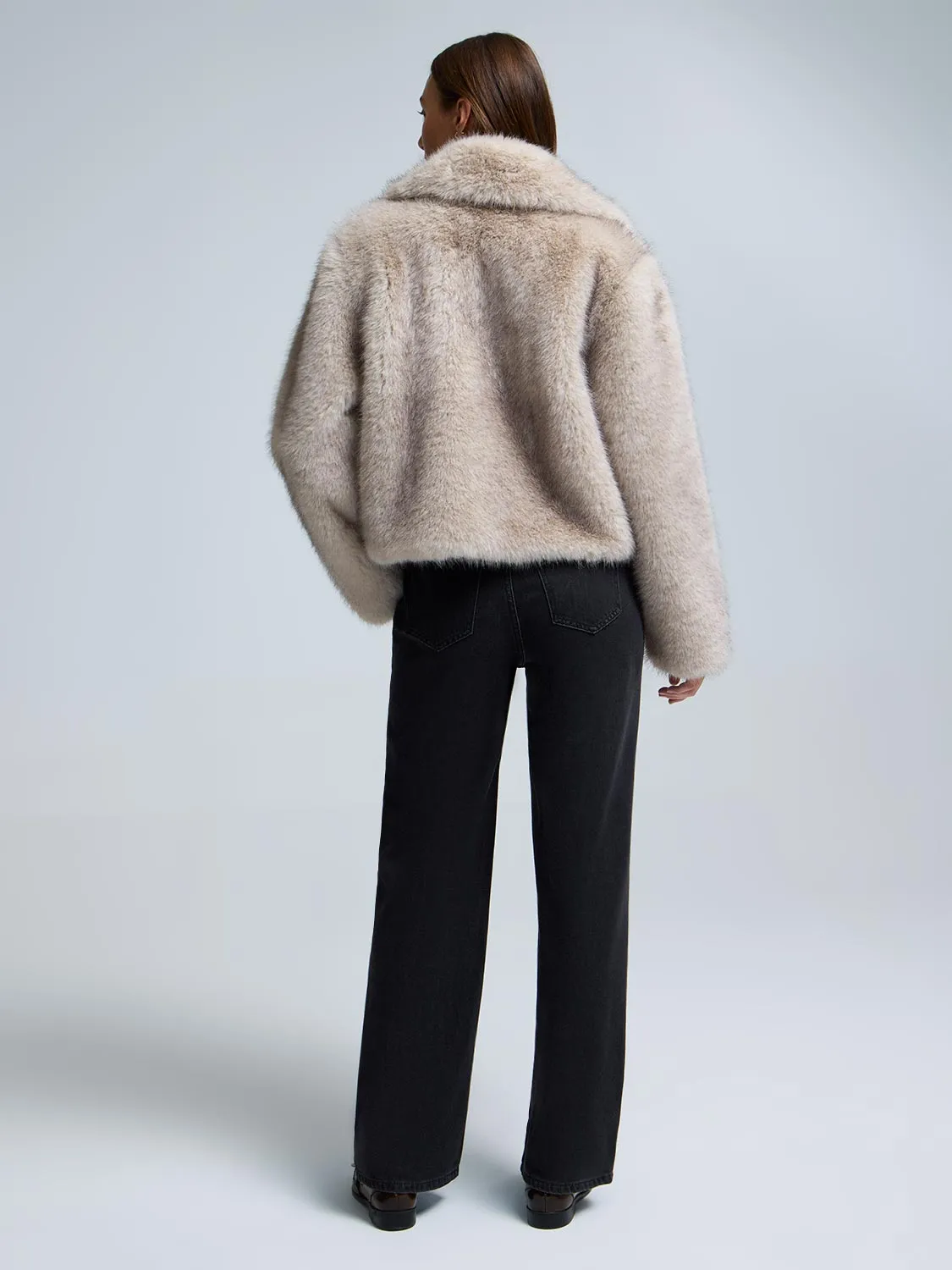 Short Faux Fur Jacket sold by Suzy Shier product image thumbnail 3