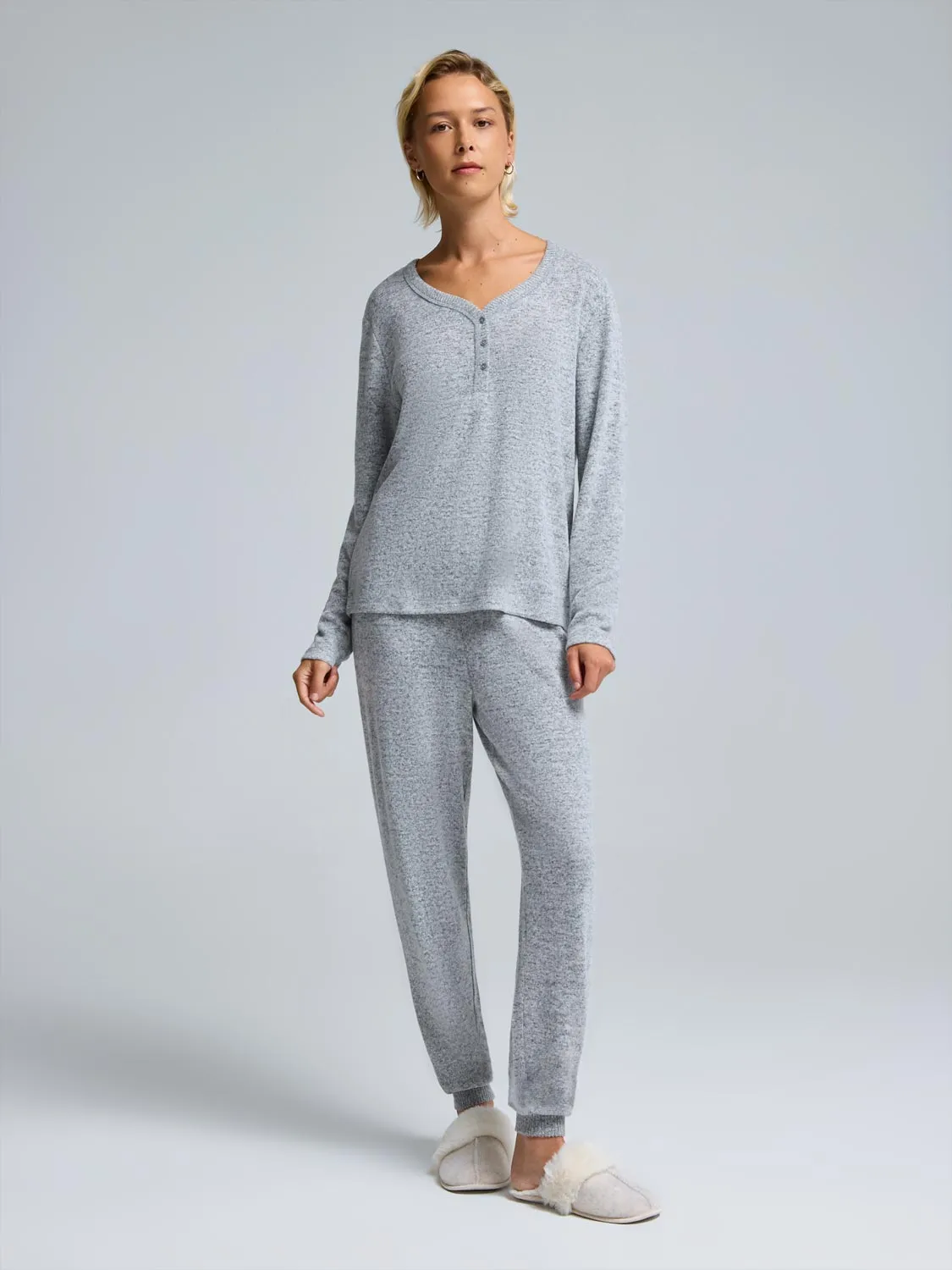 Henley Pajama Set sold by Suzy Shier product image thumbnail 2