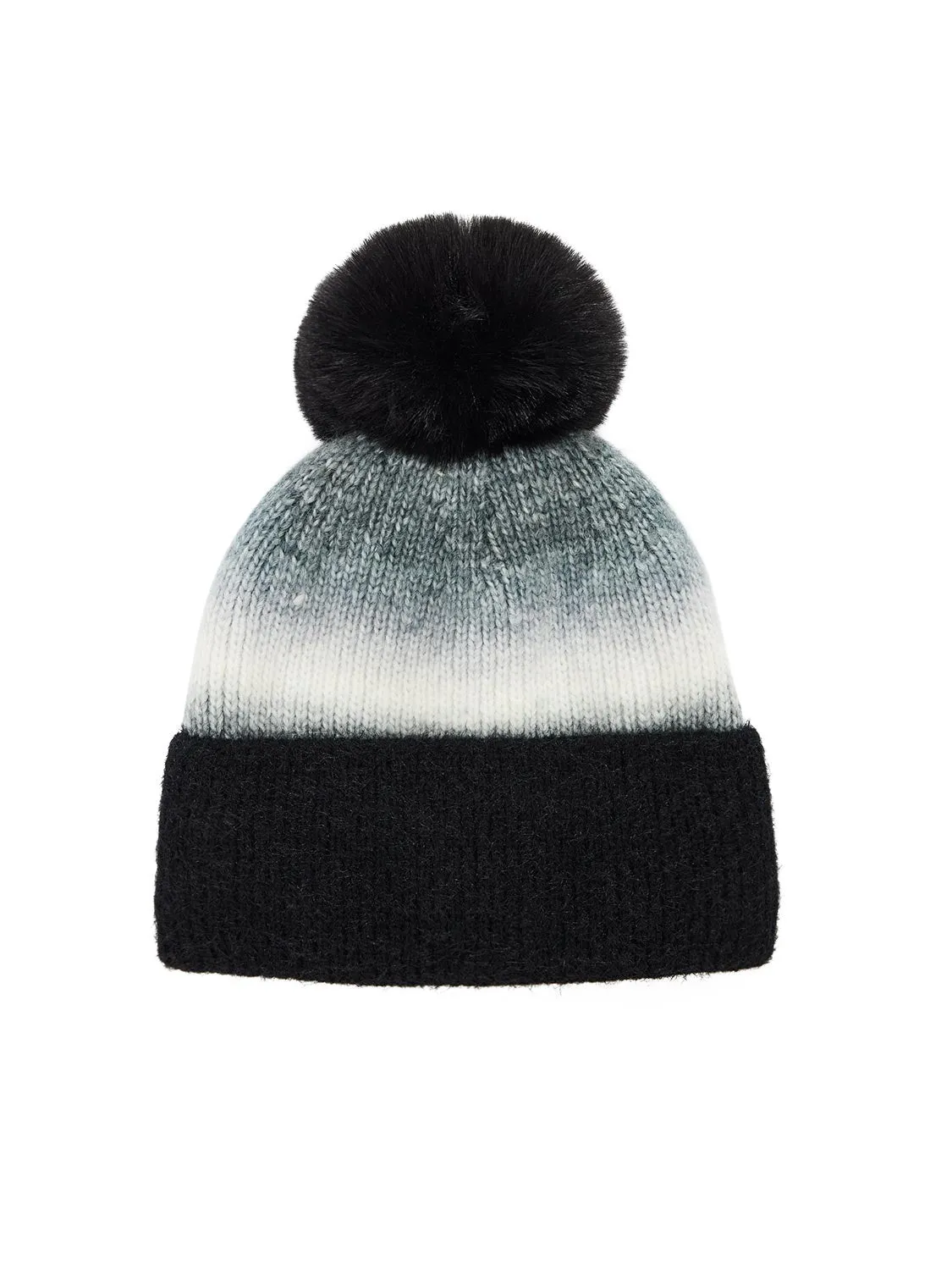 Ombre Knit Hat With Pom Pom sold by Suzy Shier product image thumbnail 2