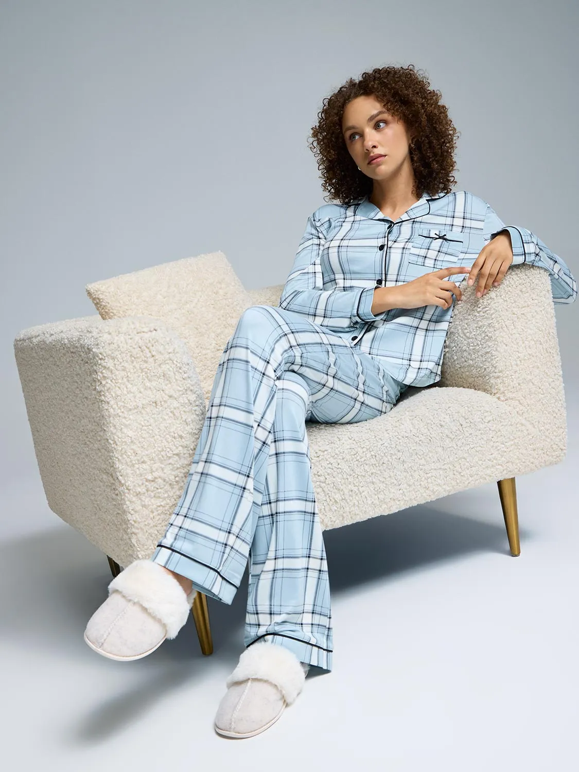 Faux Wool Slippers sold by Suzy Shier