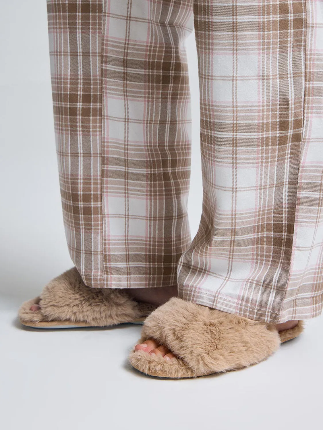 Faux Fur Slipper Slides sold by Suzy Shier product image thumbnail 2