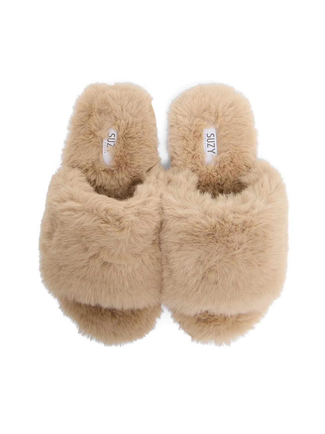 Faux Fur Slipper Slides sold by Suzy Shier product image thumbnail 5