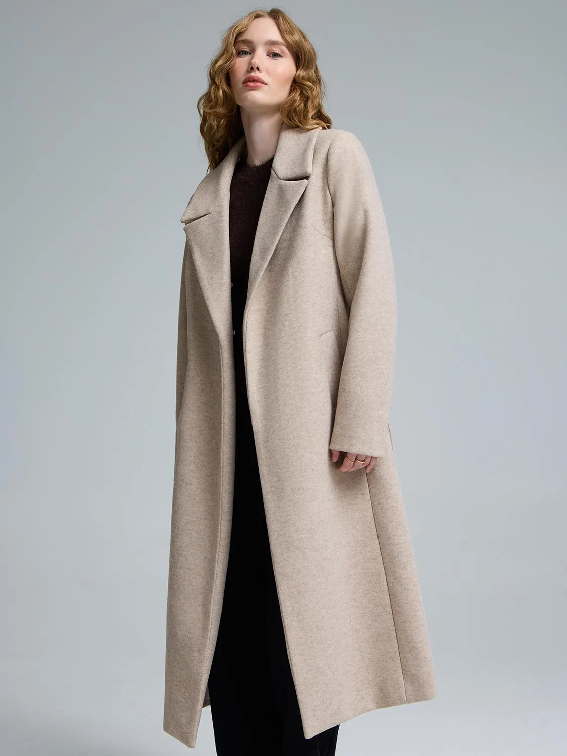 Faux Fur Collar Wrap Coat sold by Suzy Shier product image thumbnail 2