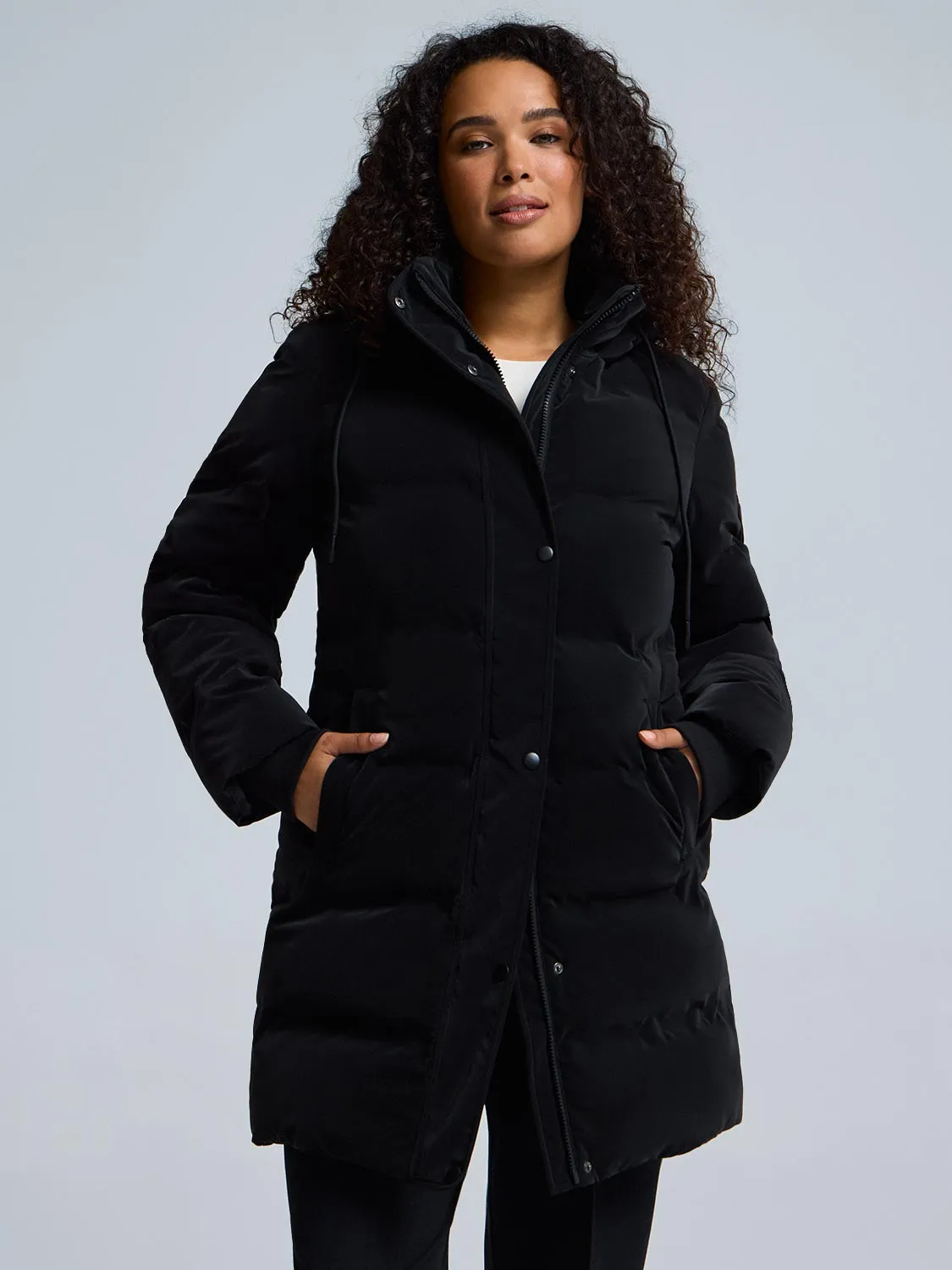 Long Puffer Jacket sold by Suzy Shier product image thumbnail 2
