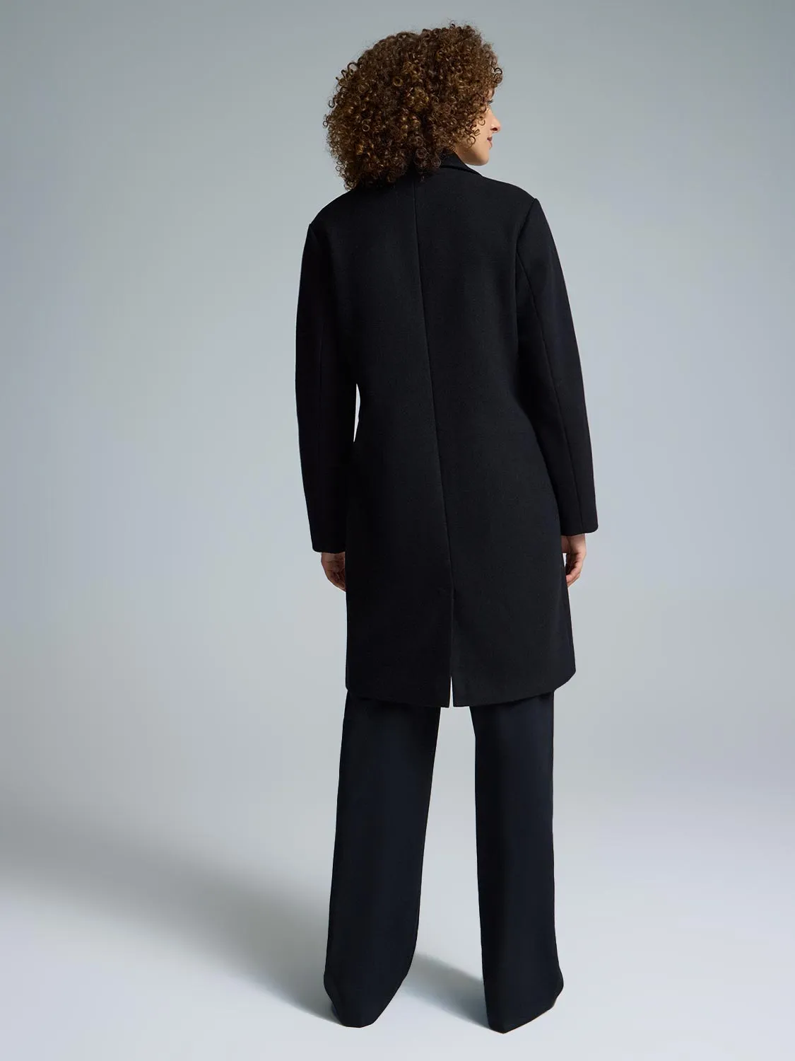 Double-Breasted Mid-Length Coat sold by Suzy Shier product image thumbnail 4