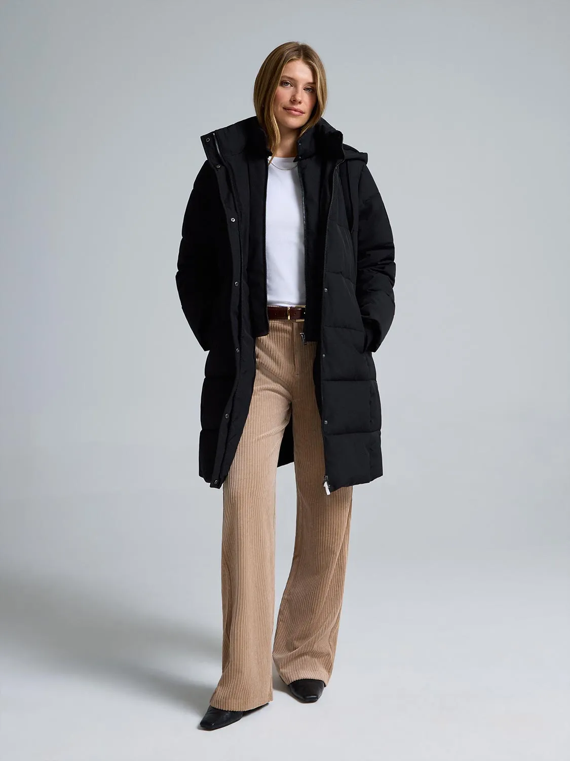 Belted Mid-Length Puffer sold by Suzy Shier product image thumbnail 3