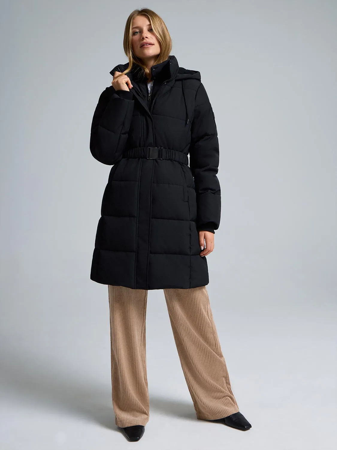 Belted Mid-Length Puffer sold by Suzy Shier product image thumbnail 2
