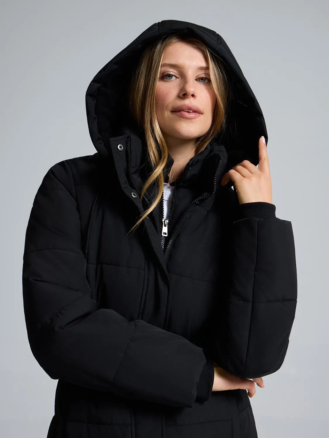 Belted Mid-Length Puffer sold by Suzy Shier product image thumbnail 5