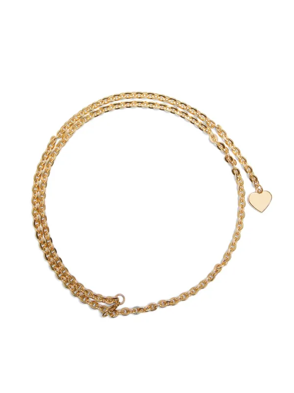 Gold Chain Belt With Heart Detail sold by Suzy Shier