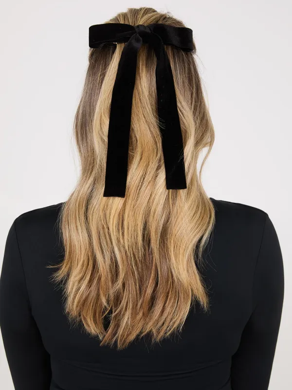 Velvet Bow Hair Clip sold by Suzy Shier
