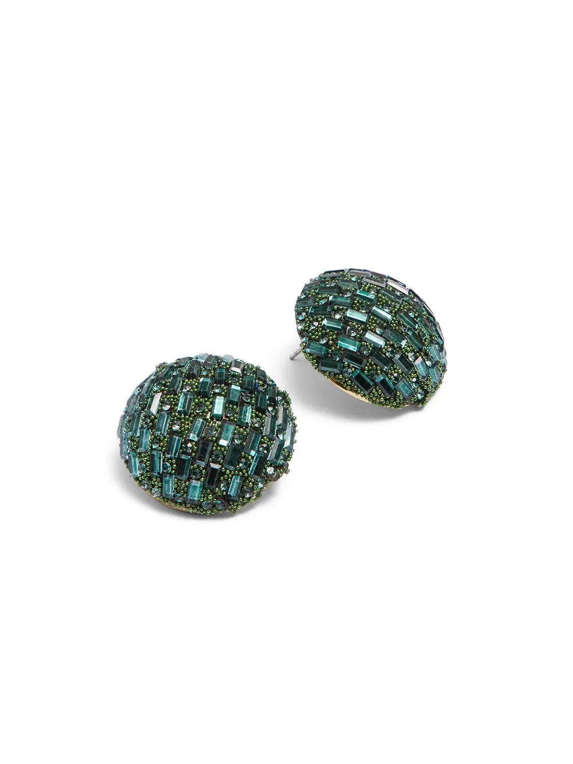 Gemstone Button Earrings sold by Suzy Shier