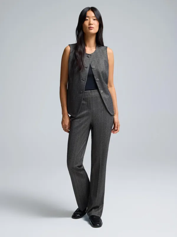4-Button Striped Jacquard Vest sold by Suzy Shier