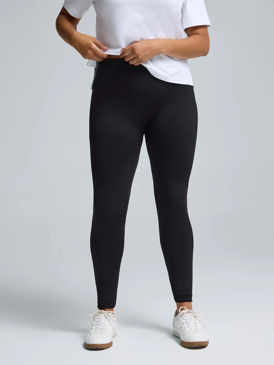 Fleece Lined Seamless Leggings sold by Suzy Shier product image thumbnail 2