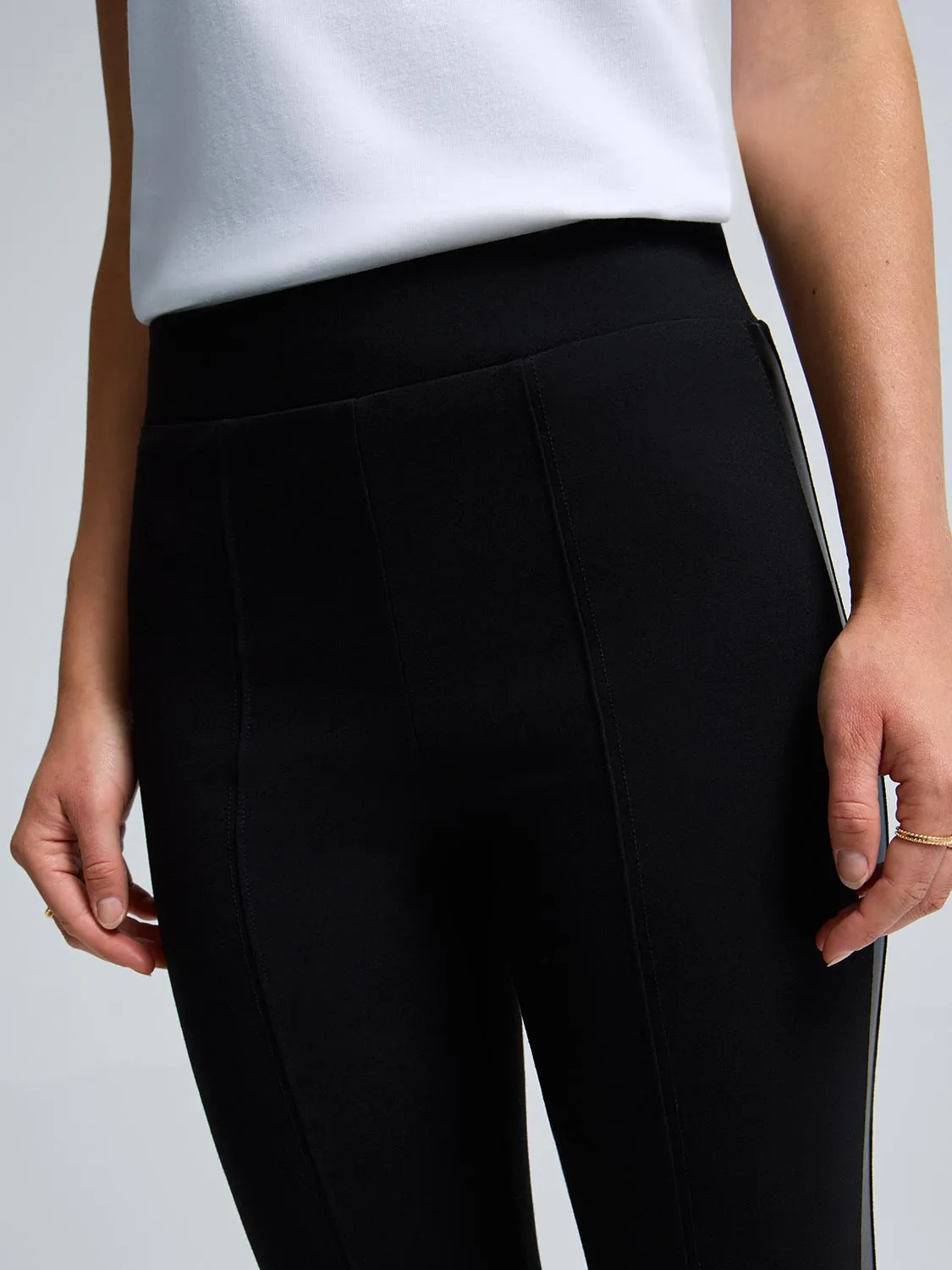 Faux Leather Trim Skinny Pants sold by Suzy Shier product image thumbnail 4