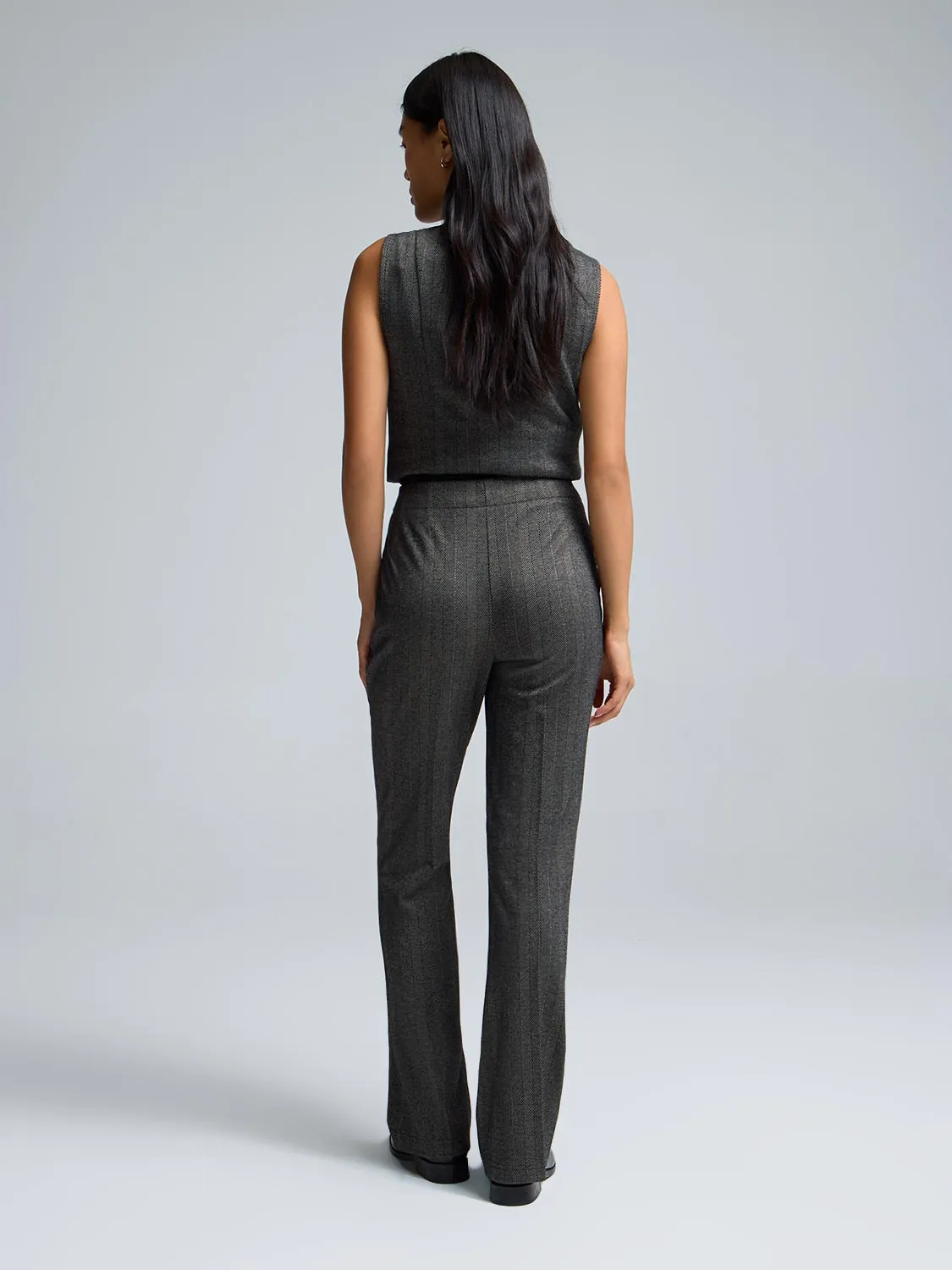 Striped Jacquard Flare Leg Pants sold by Suzy Shier product image thumbnail 5