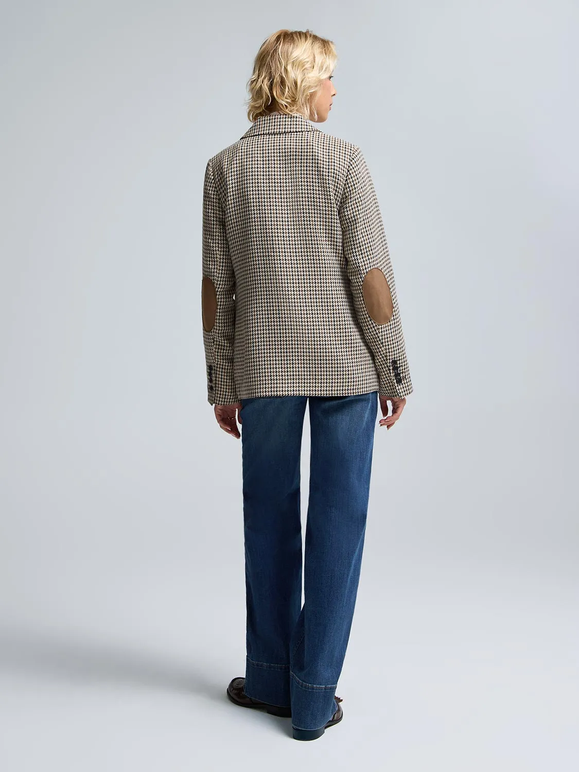 Faux Suede Elbow Patch Blazer sold by Suzy Shier product image thumbnail 4