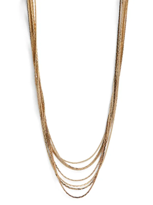 Multi-Layer Snake Chain Necklace sold by Suzy Shier