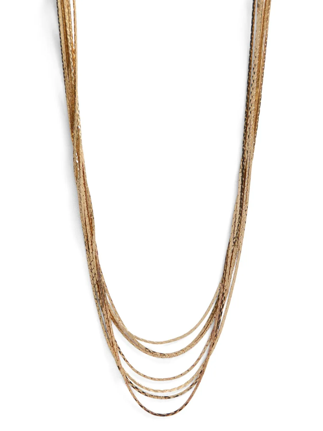 Multi-Layer Snake Chain Necklace sold by Suzy Shier