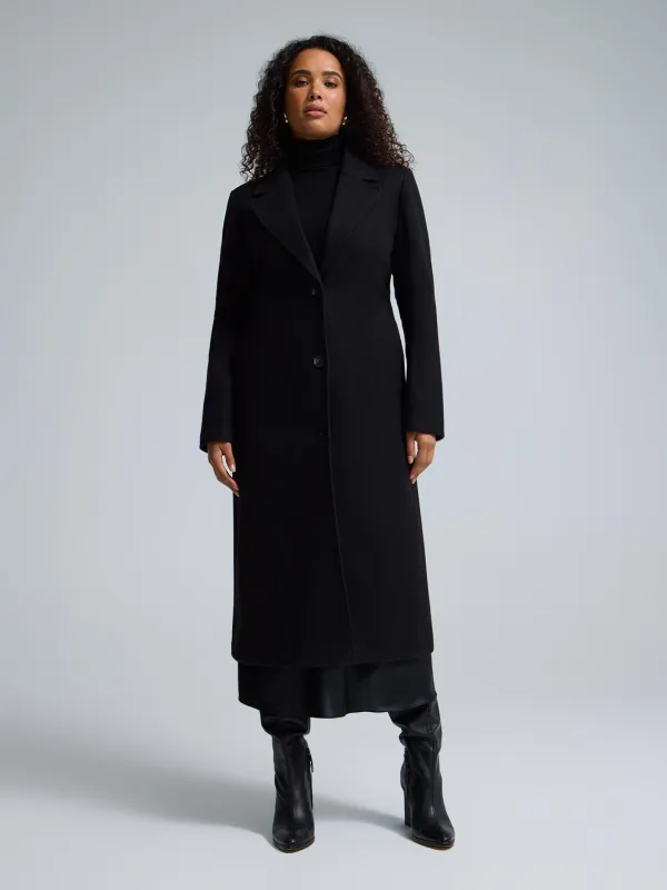 Long Single-Breasted Coat sold by Suzy Shier