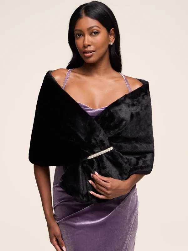 Faux-Fur Shawl sold by Suzy Shier