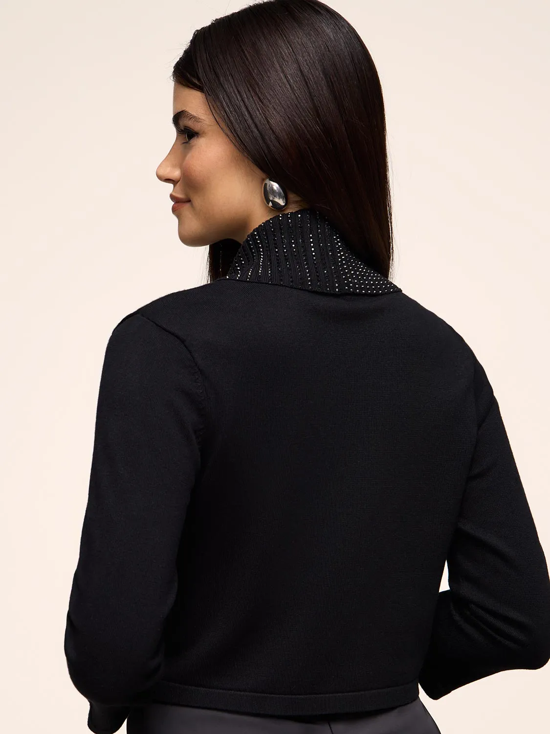 3/4 Sleeve Bolero With Rhinestones sold by Suzy Shier product image thumbnail 2