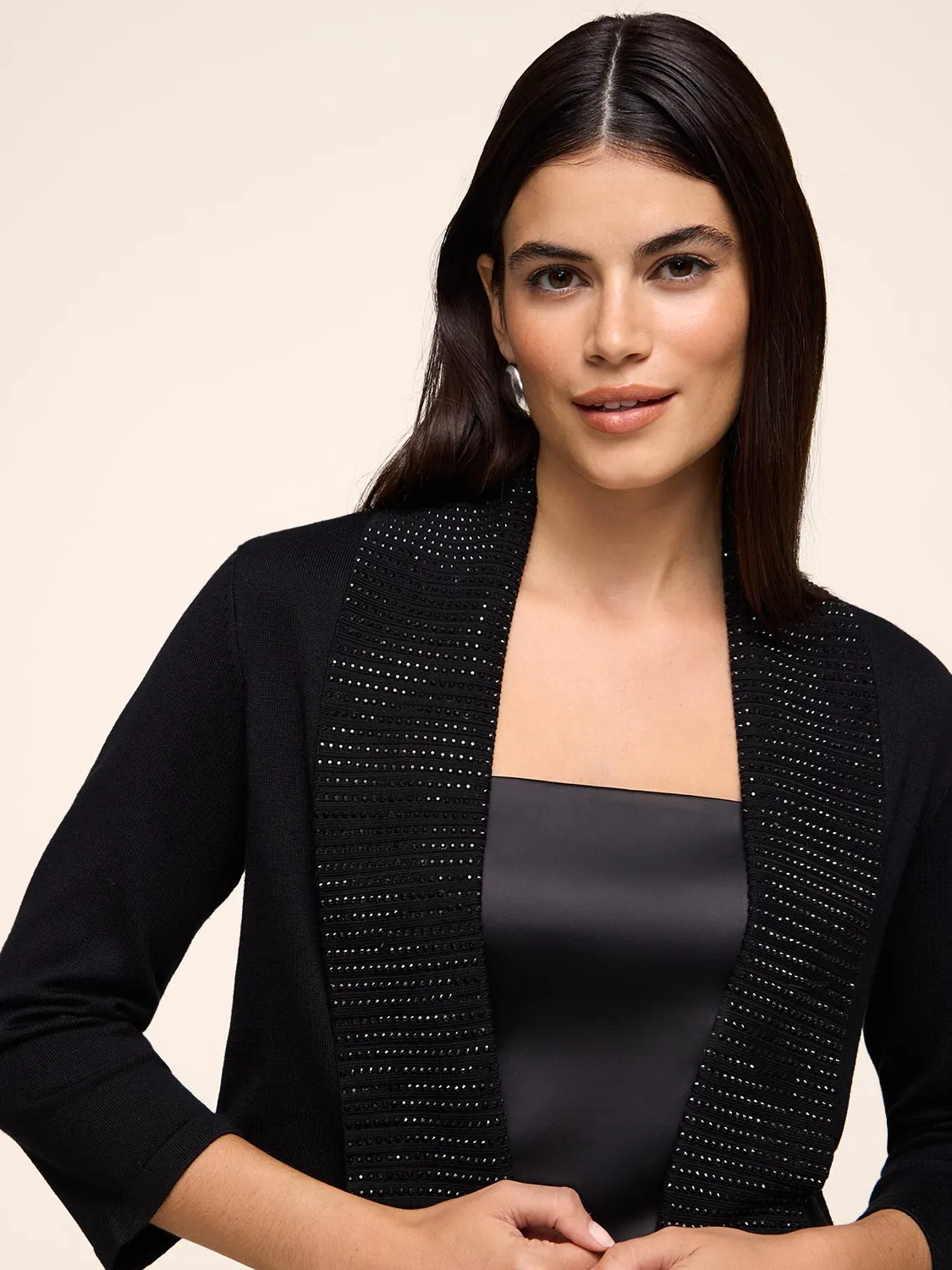 3/4 Sleeve Bolero With Rhinestones sold by Suzy Shier product image thumbnail 4