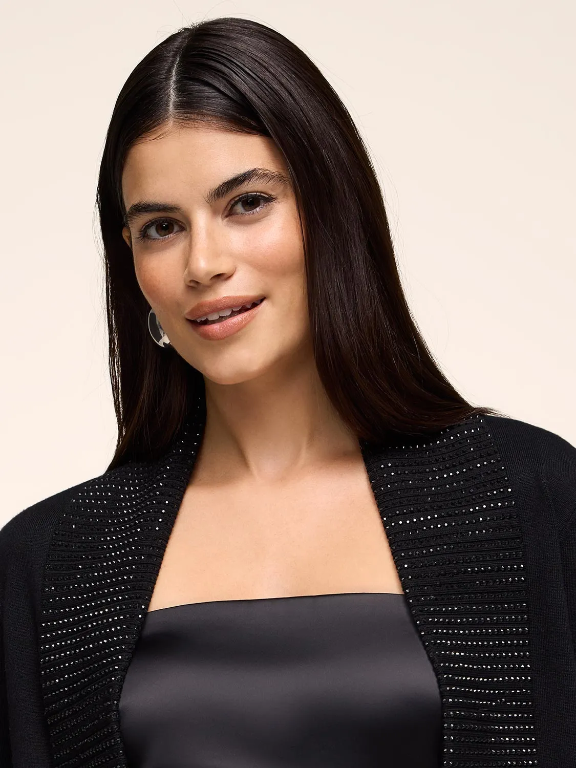 3/4 Sleeve Bolero With Rhinestones sold by Suzy Shier product image thumbnail 3