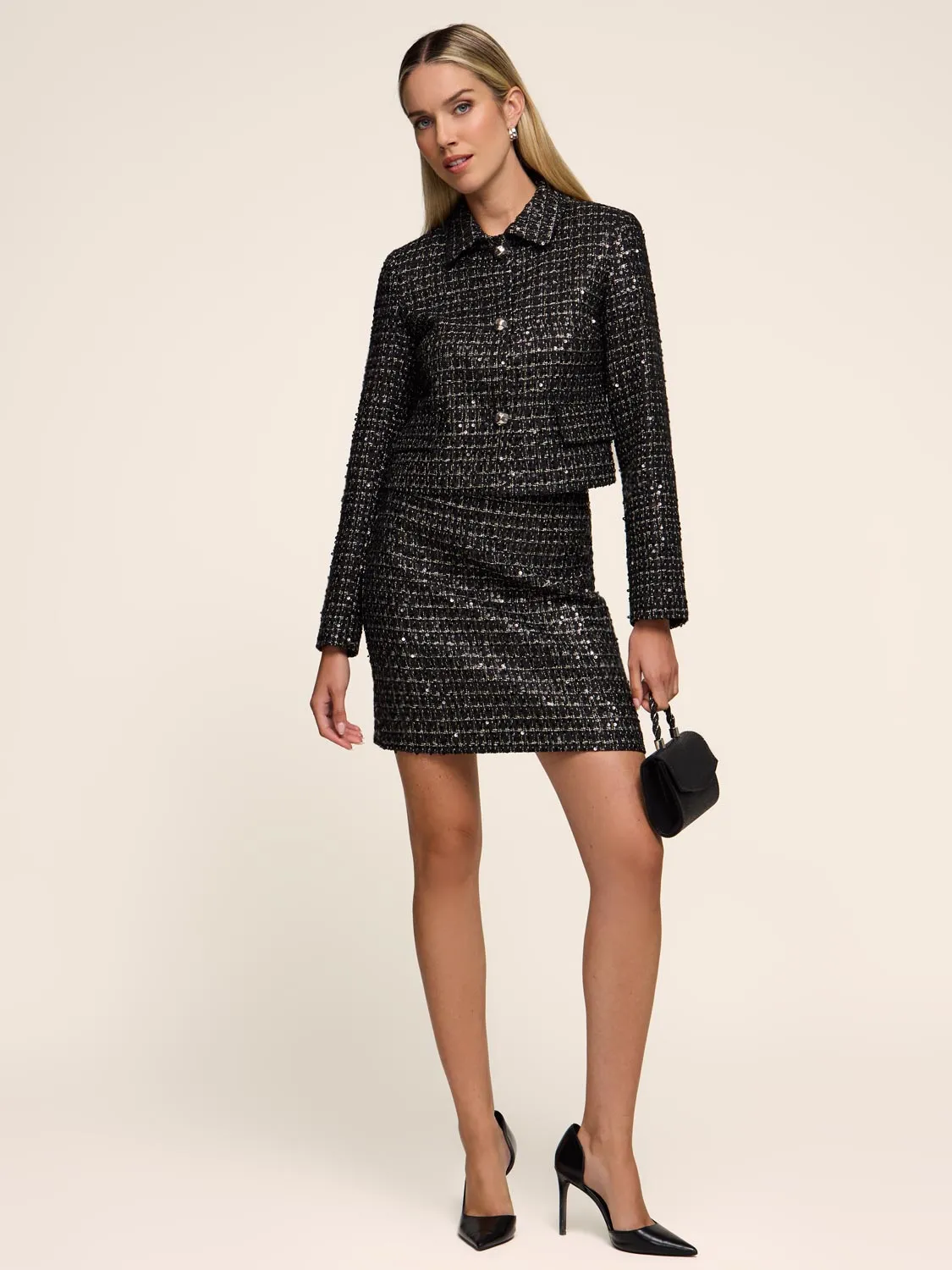 Sequin & Tweed Jacket sold by Suzy Shier product image thumbnail 2