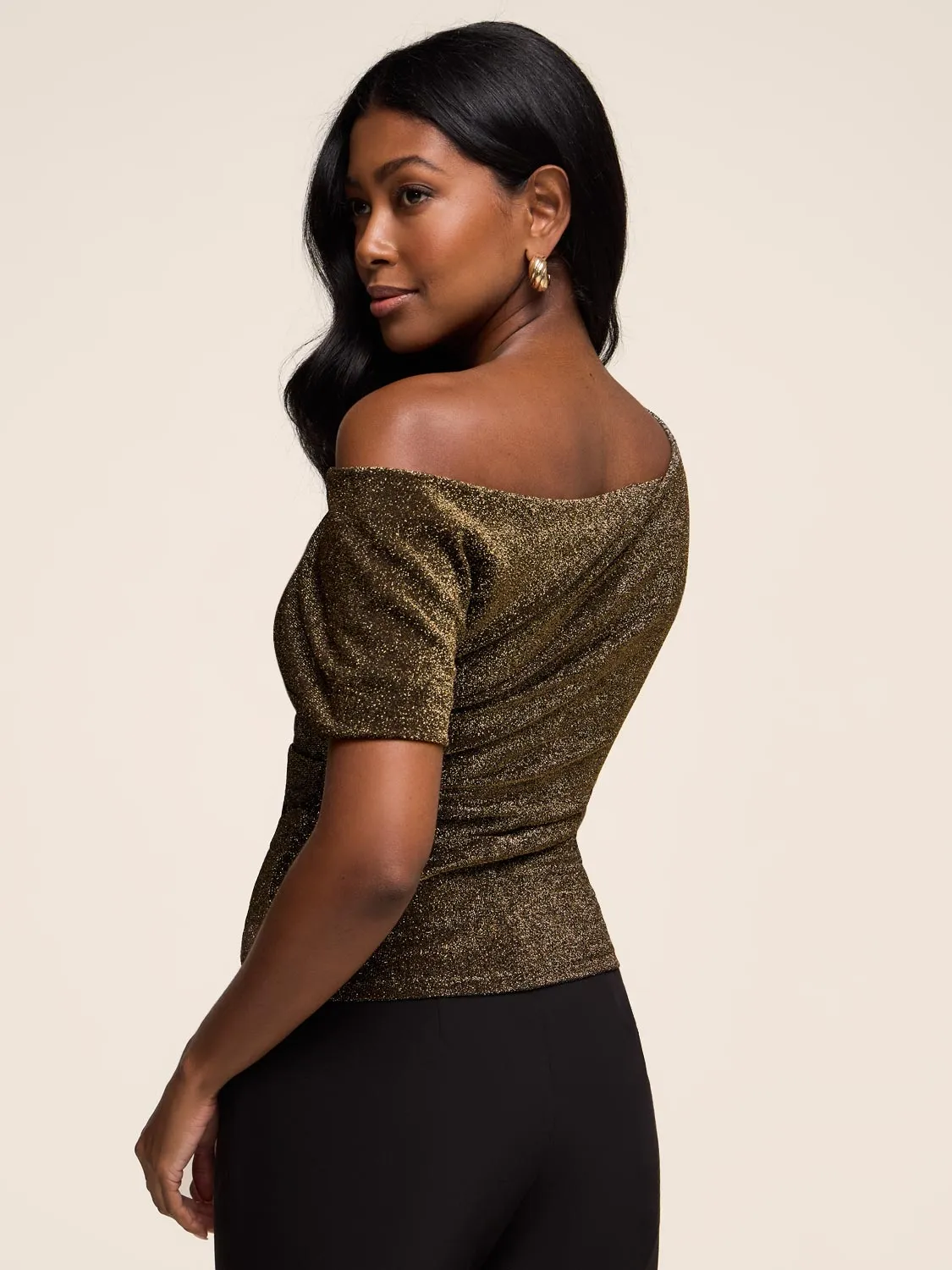 Draped Off-The-Shoulder Top sold by Suzy Shier product image thumbnail 4