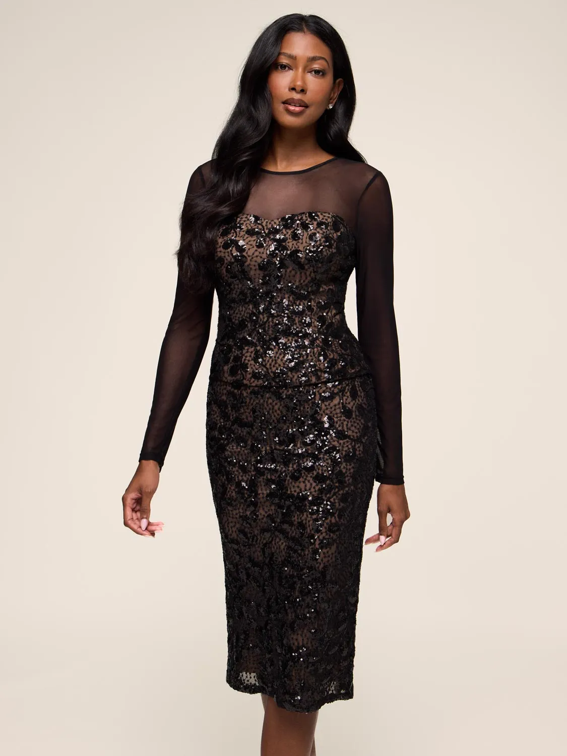 Sequin Bustier Top sold by Suzy Shier product image thumbnail 2