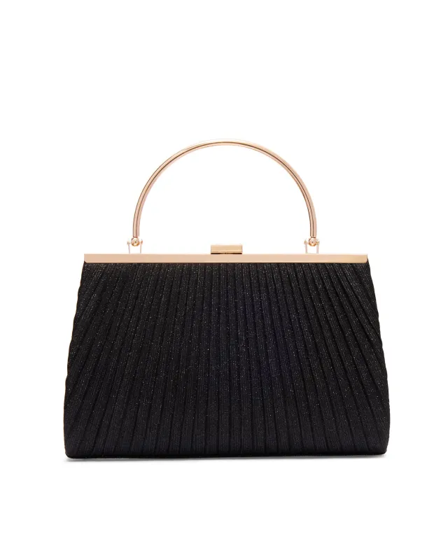 Pleated Glitted Minaudiere sold by Suzy Shier