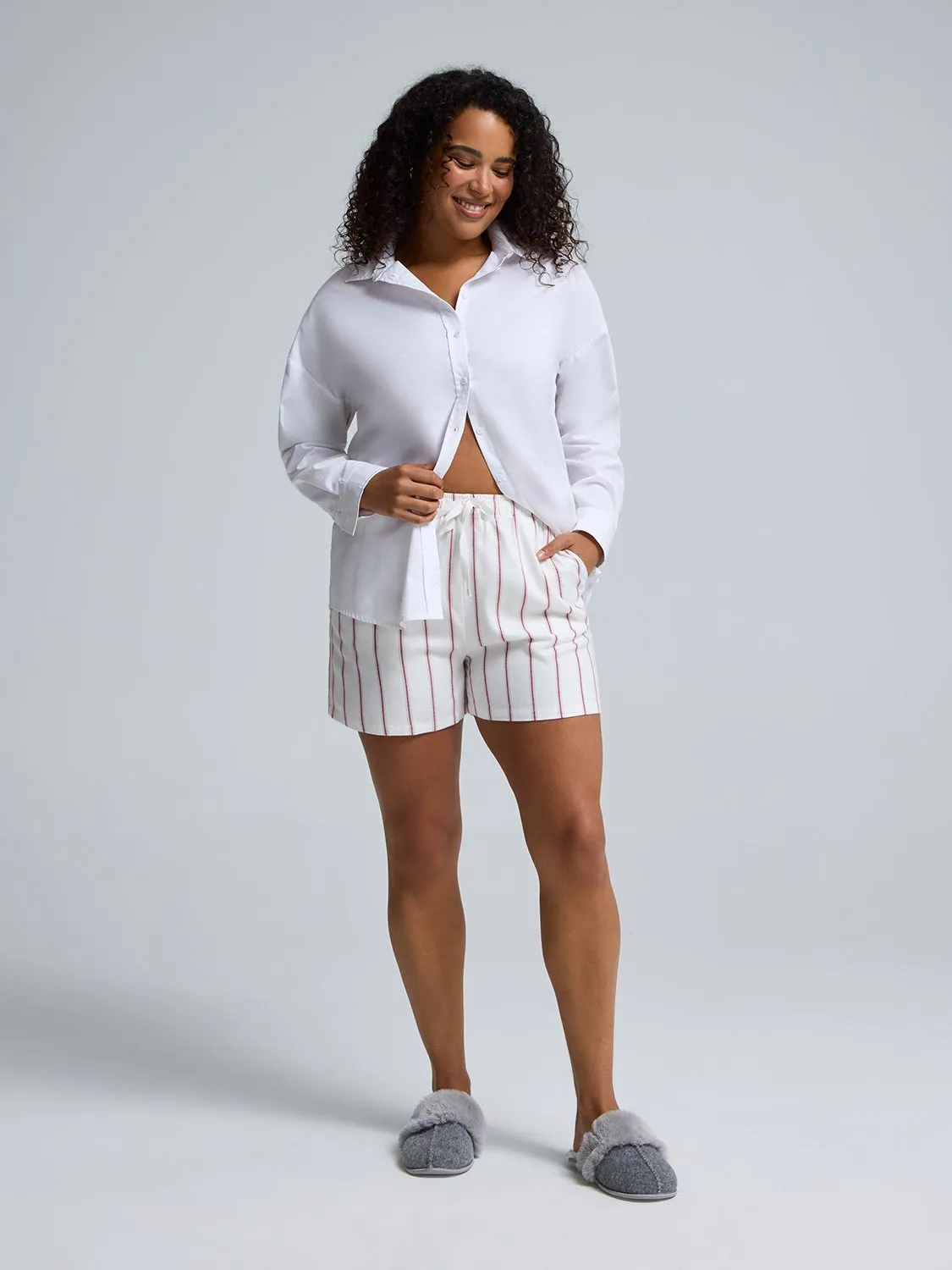 Striped Pajama Shorts sold by Suzy Shier