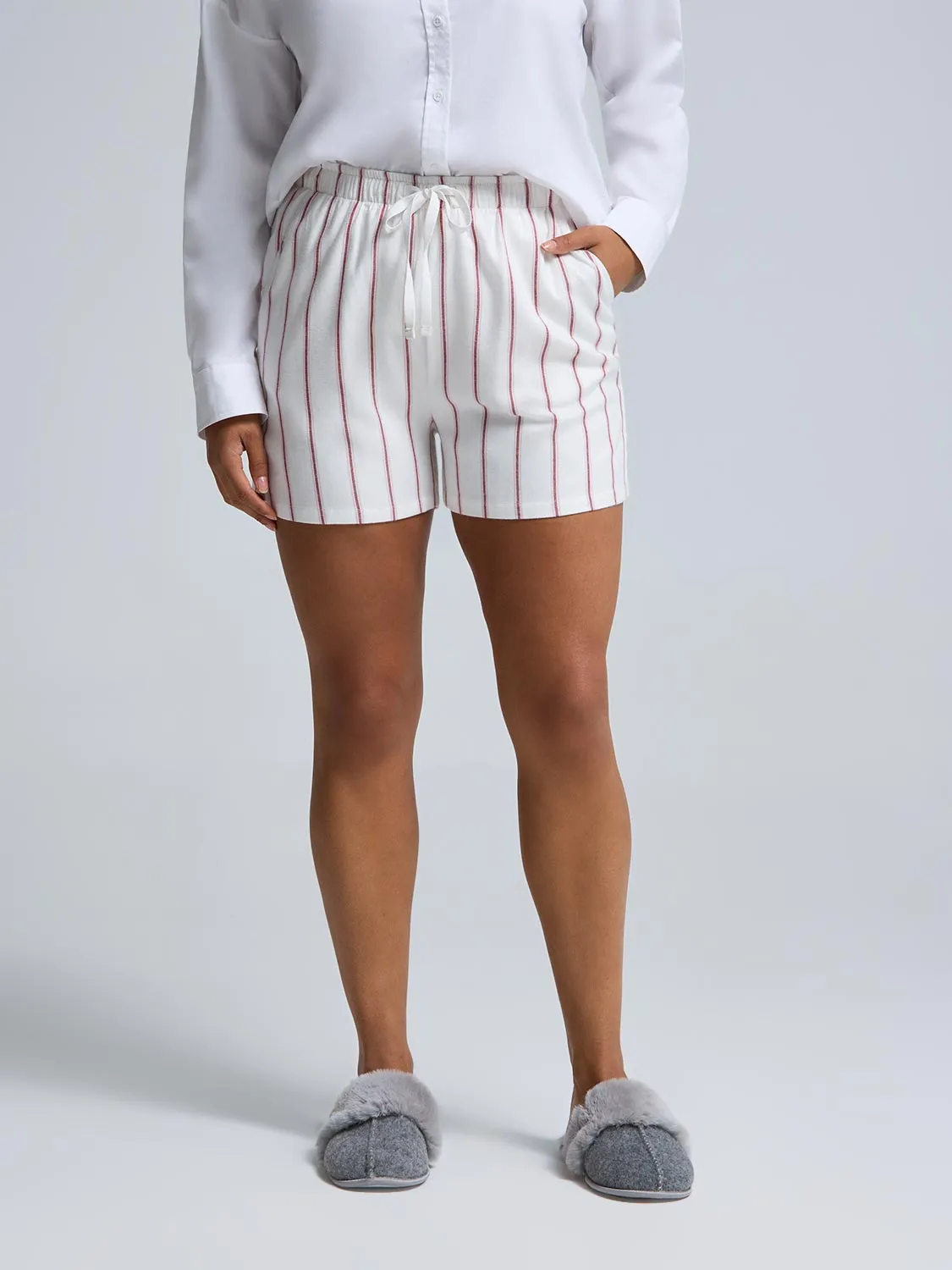 Striped Pajama Shorts sold by Suzy Shier product image thumbnail 2