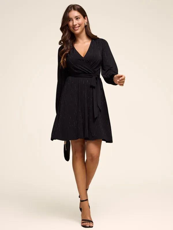 Striped Fit & Flare Mini Dress sold by Suzy Shier