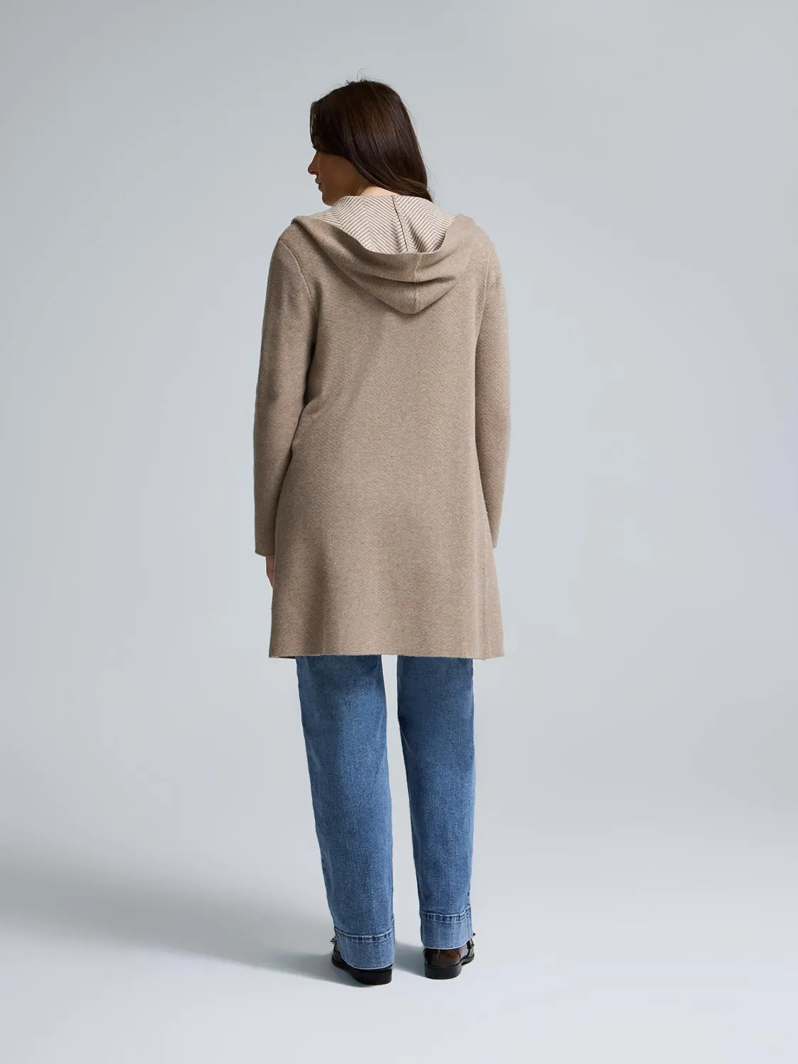 Hooded Jacquard Duster sold by Suzy Shier product image thumbnail 3