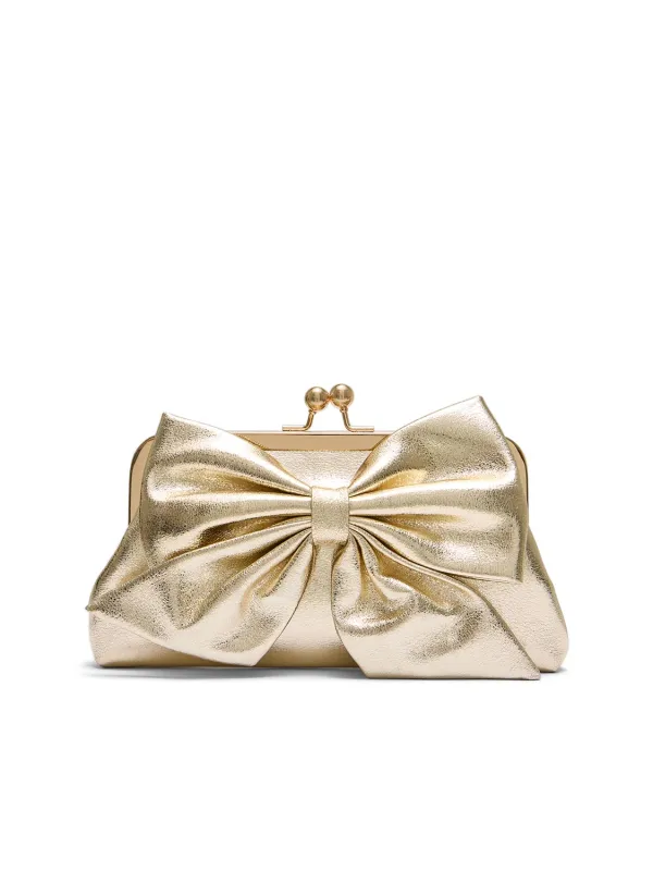 Statement Bow Clutch sold by Suzy Shier