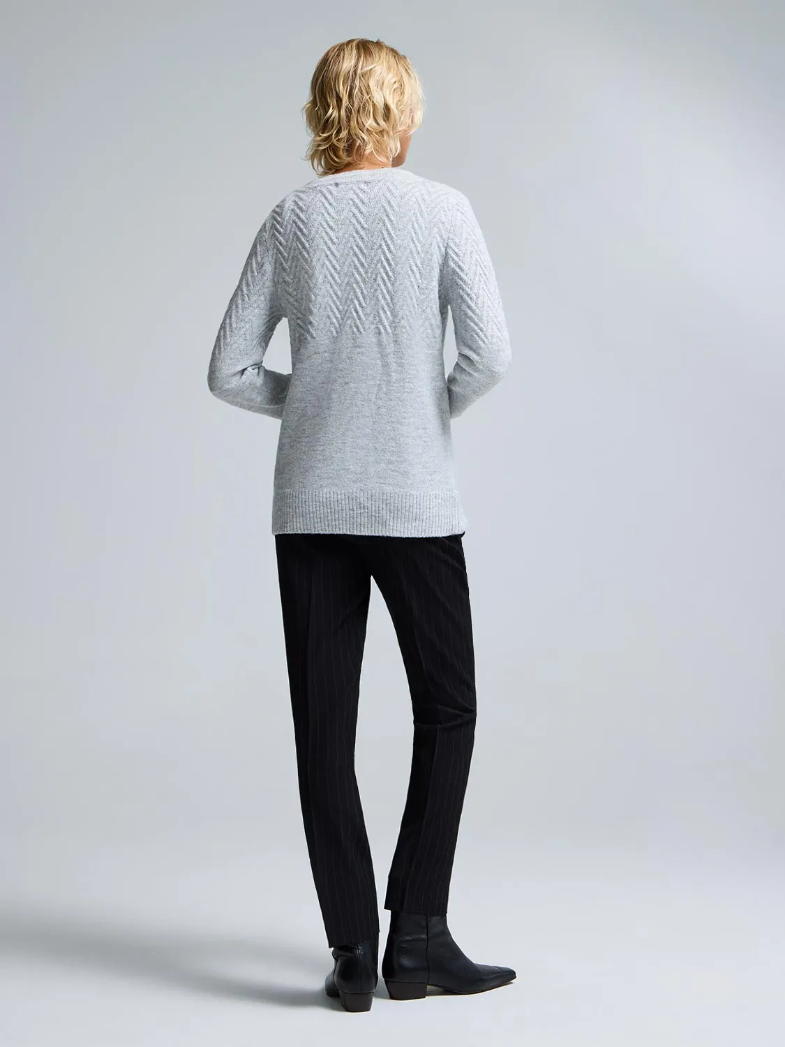 Metallic V-Neck Sweater sold by Suzy Shier product image thumbnail 3