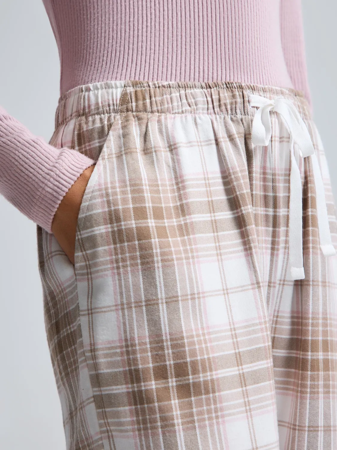 Wide Leg Plaid Pajama Pants sold by Suzy Shier product image thumbnail 4