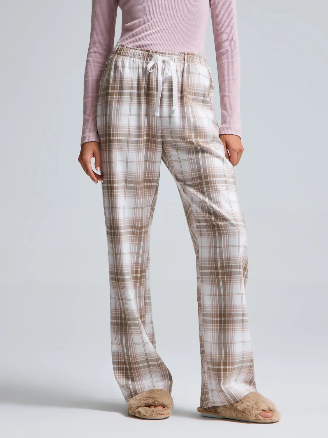 Wide Leg Plaid Pajama Pants sold by Suzy Shier product image thumbnail 3