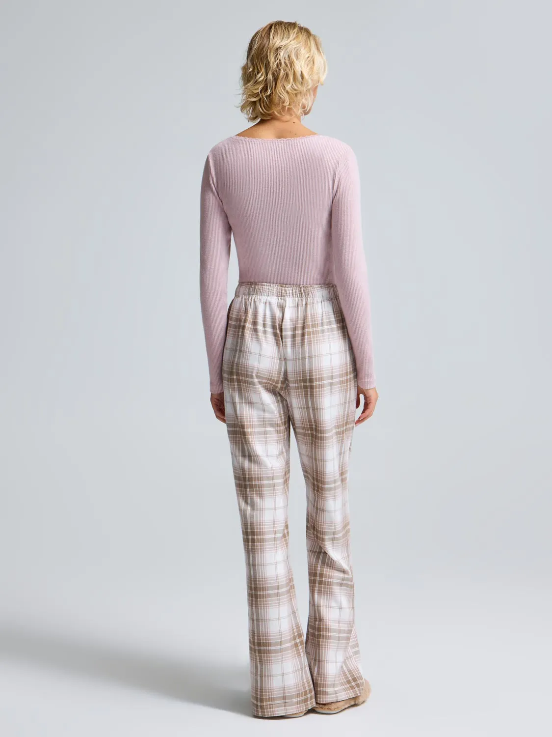 Wide Leg Plaid Pajama Pants sold by Suzy Shier product image thumbnail 5