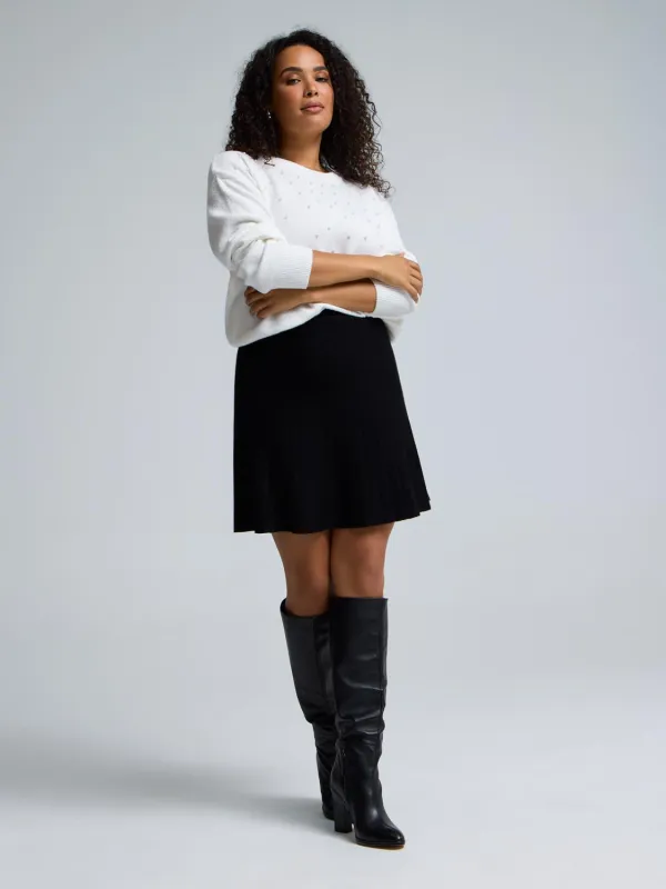 Pearl-Embellished Sweater sold by Suzy Shier