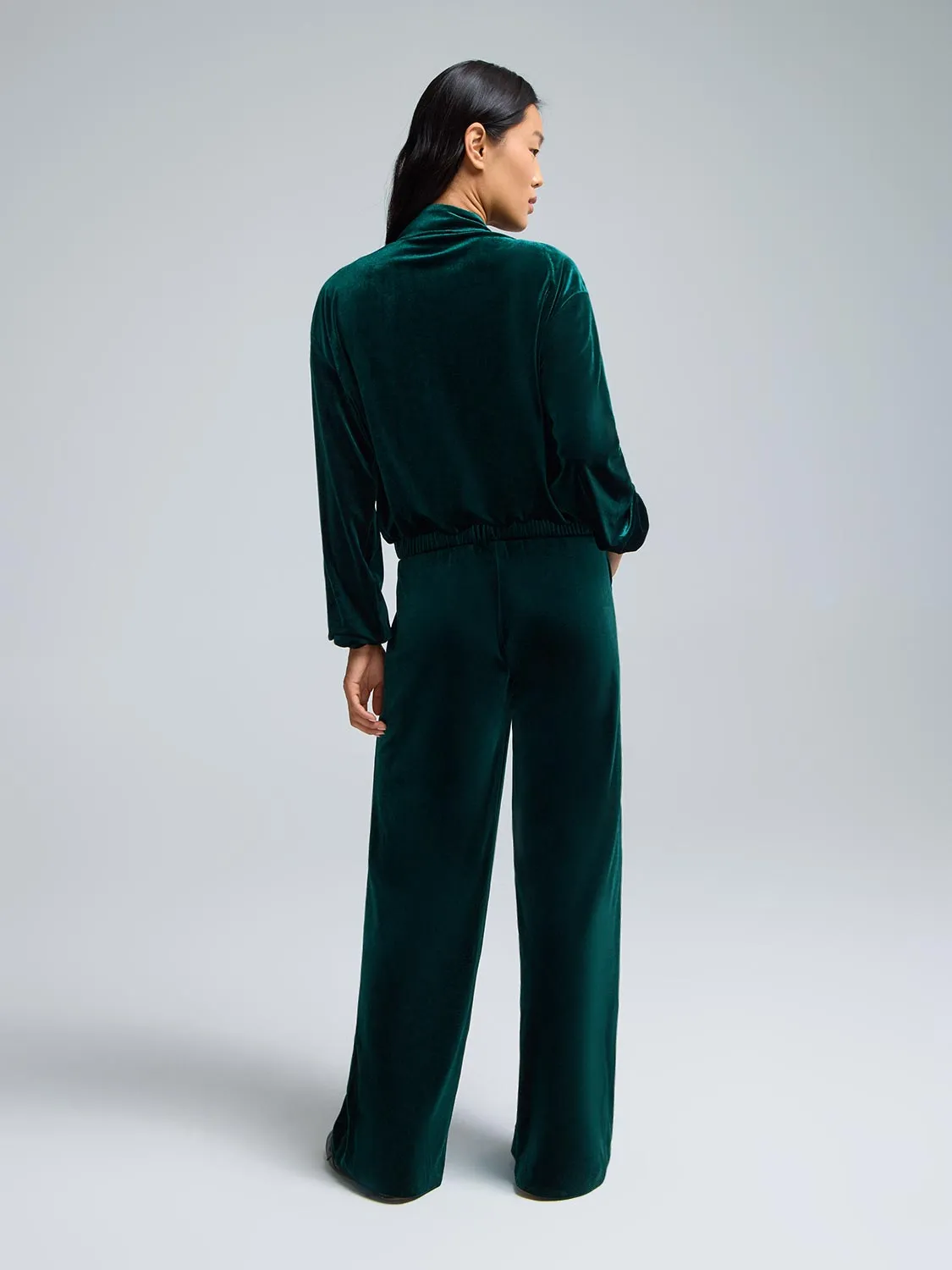 Velvet Bomber Jacket sold by Suzy Shier product image thumbnail 4